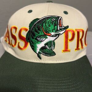 Bass Pro Shops Green and Cream Largemouth Bass Illustration